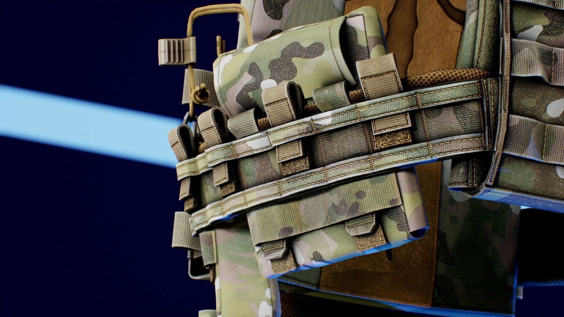 Thorax Plate Carriers Low-poly 3D model_15