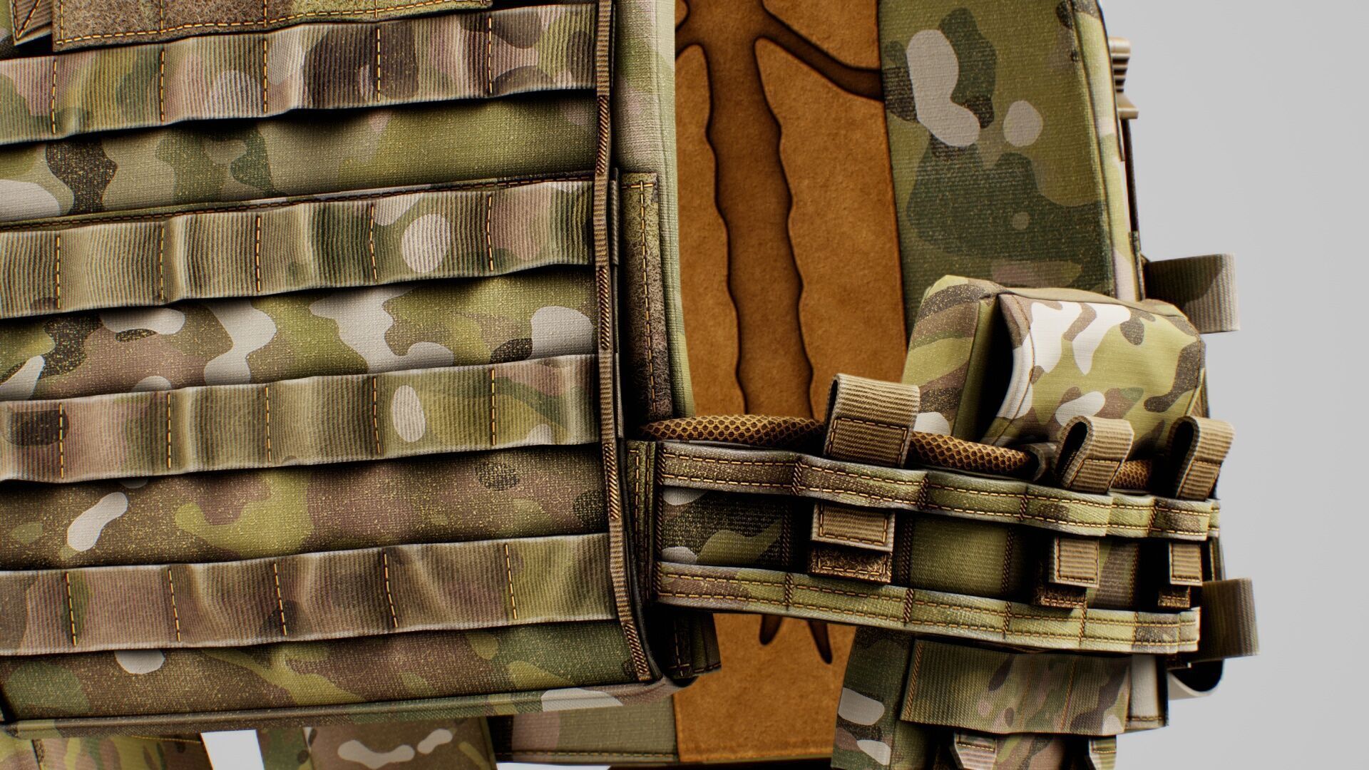 Thorax Plate Carriers Low-poly 3D model_22