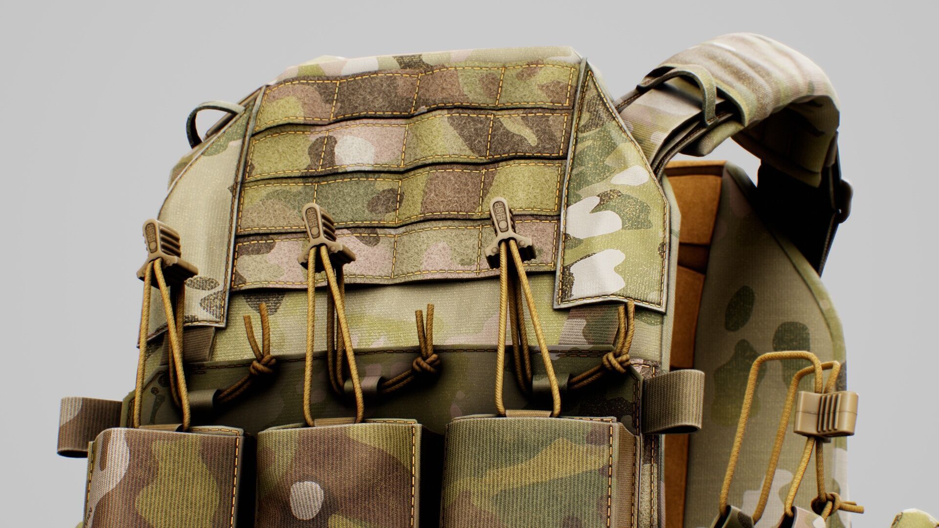 Thorax Plate Carriers Low-poly 3D model_19