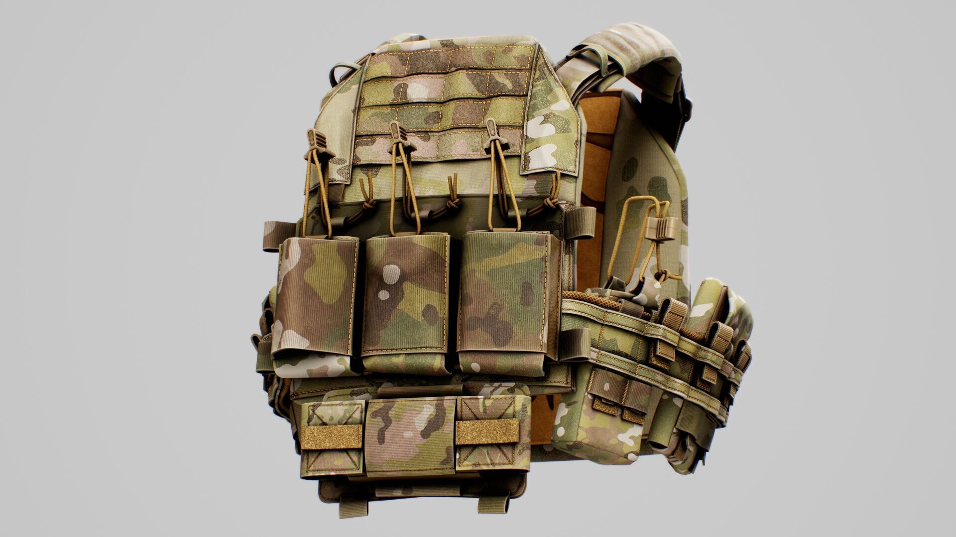 Thorax Plate Carriers Low-poly 3D model_18