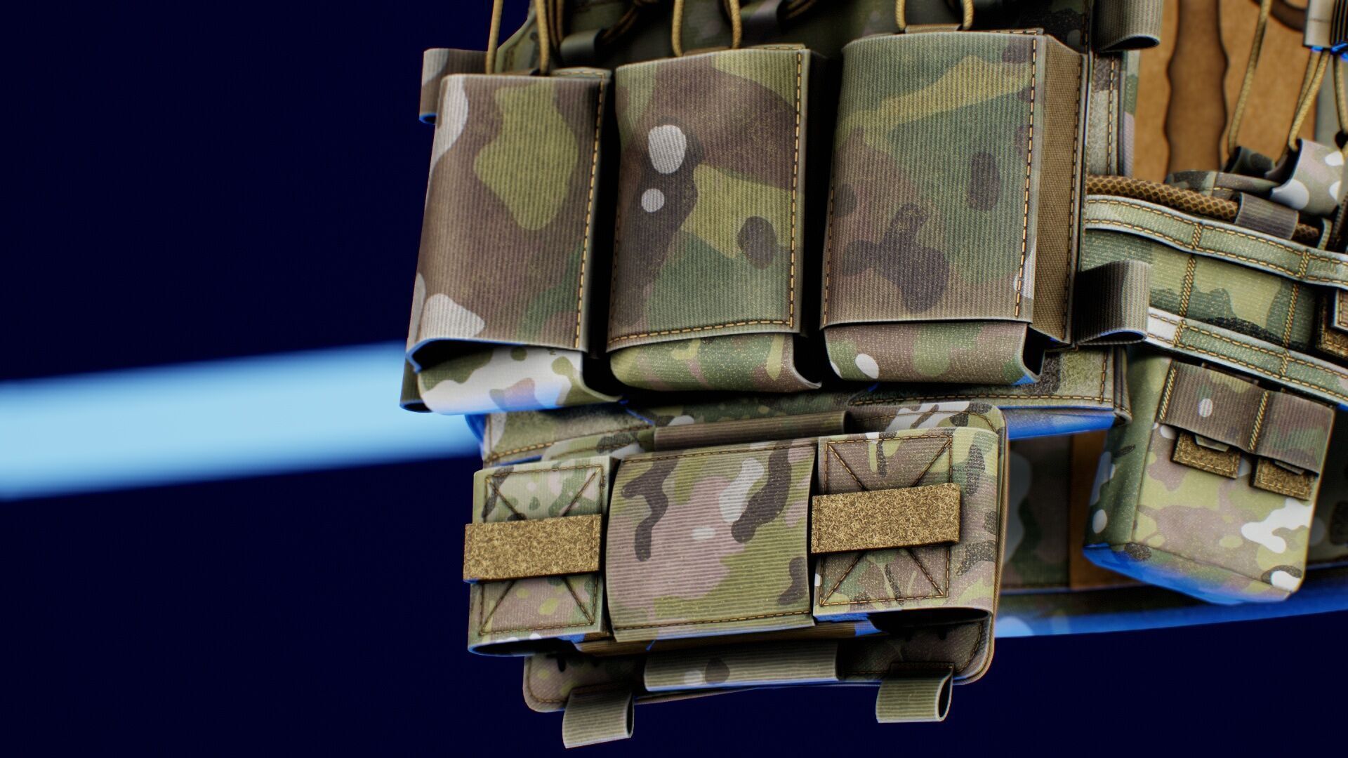 Thorax Plate Carriers Low-poly 3D model_3