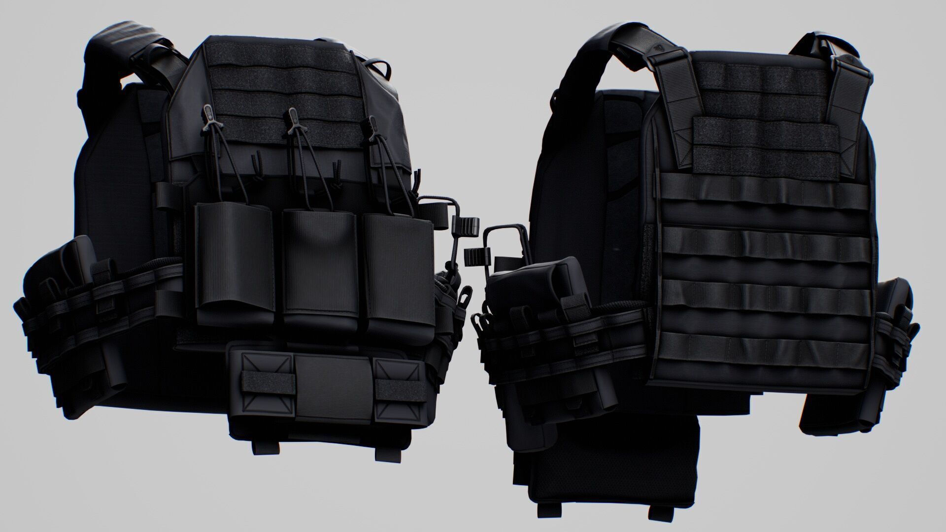 Thorax Plate Carriers Low-poly 3D model_31