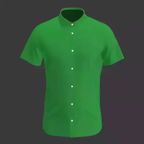 Mens Classic Shirt 3D Model Marvelous Designer Clo3D Blender