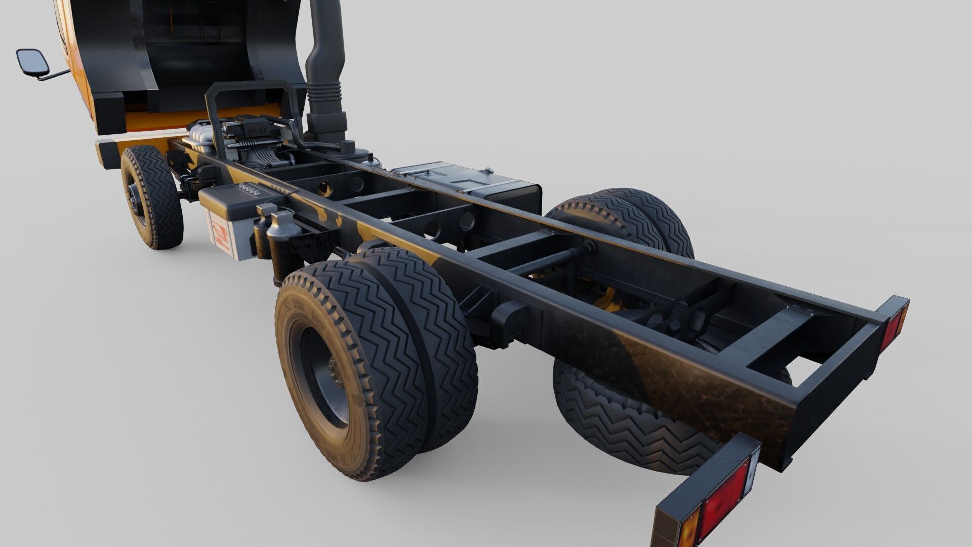 Mitsubishi fuso canter box truck 3D model_20