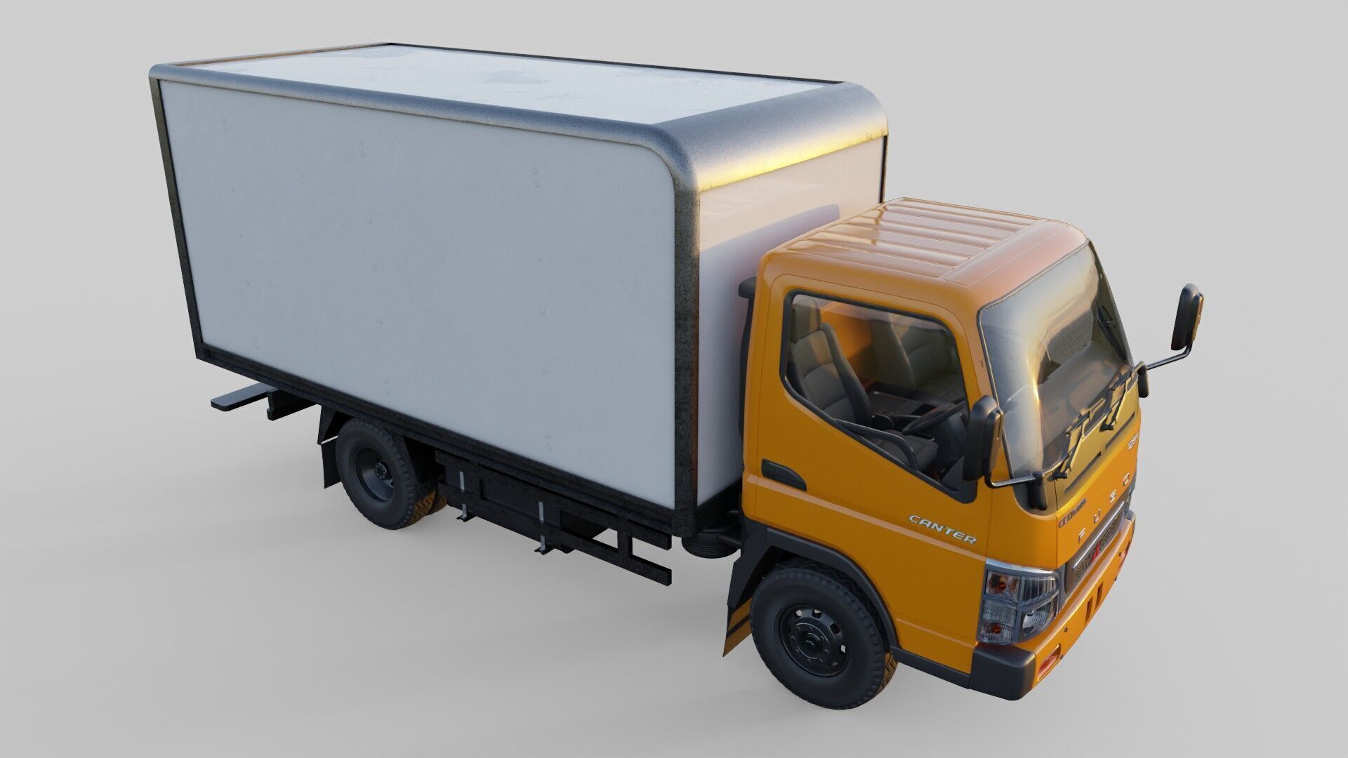 Mitsubishi fuso canter box truck 3D model_2