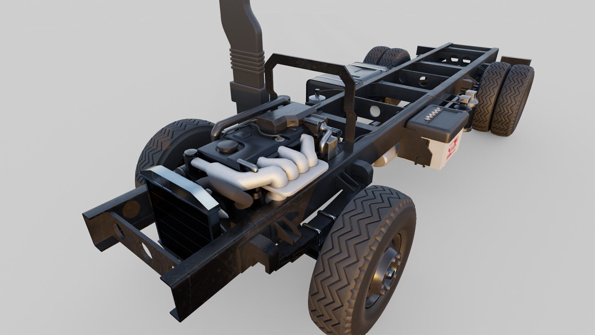 Mitsubishi fuso canter box truck 3D model_21