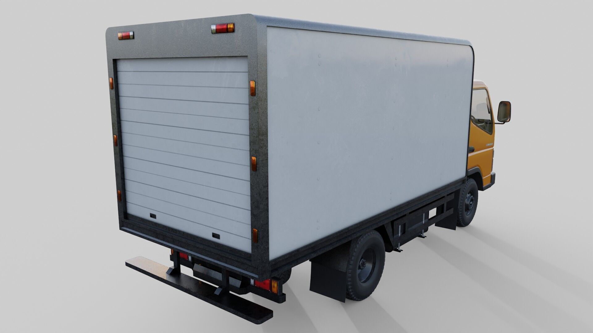 Mitsubishi fuso canter box truck 3D model_3