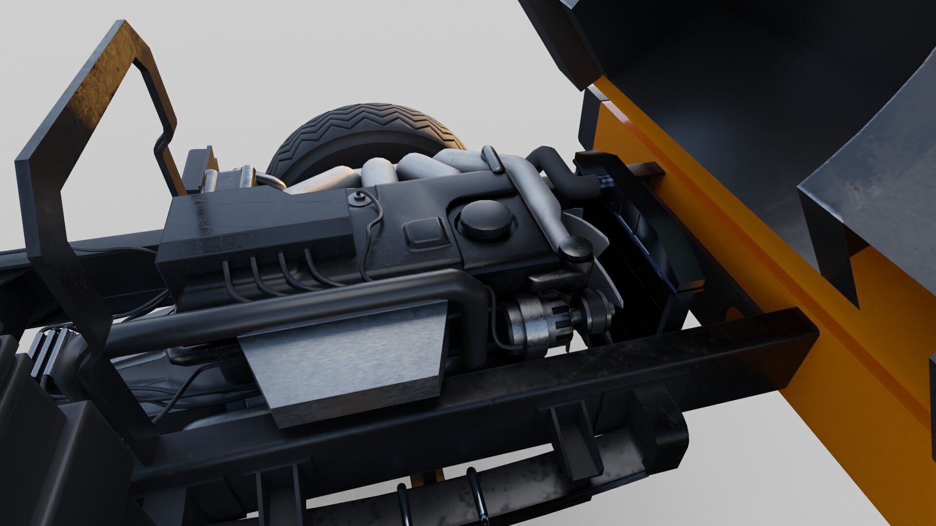 Mitsubishi fuso canter box truck 3D model_17