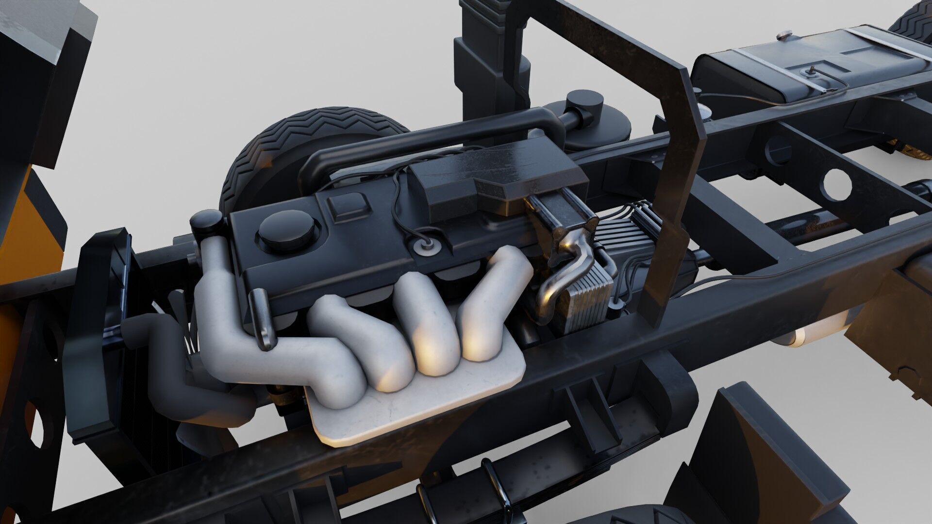 Mitsubishi fuso canter box truck 3D model_18