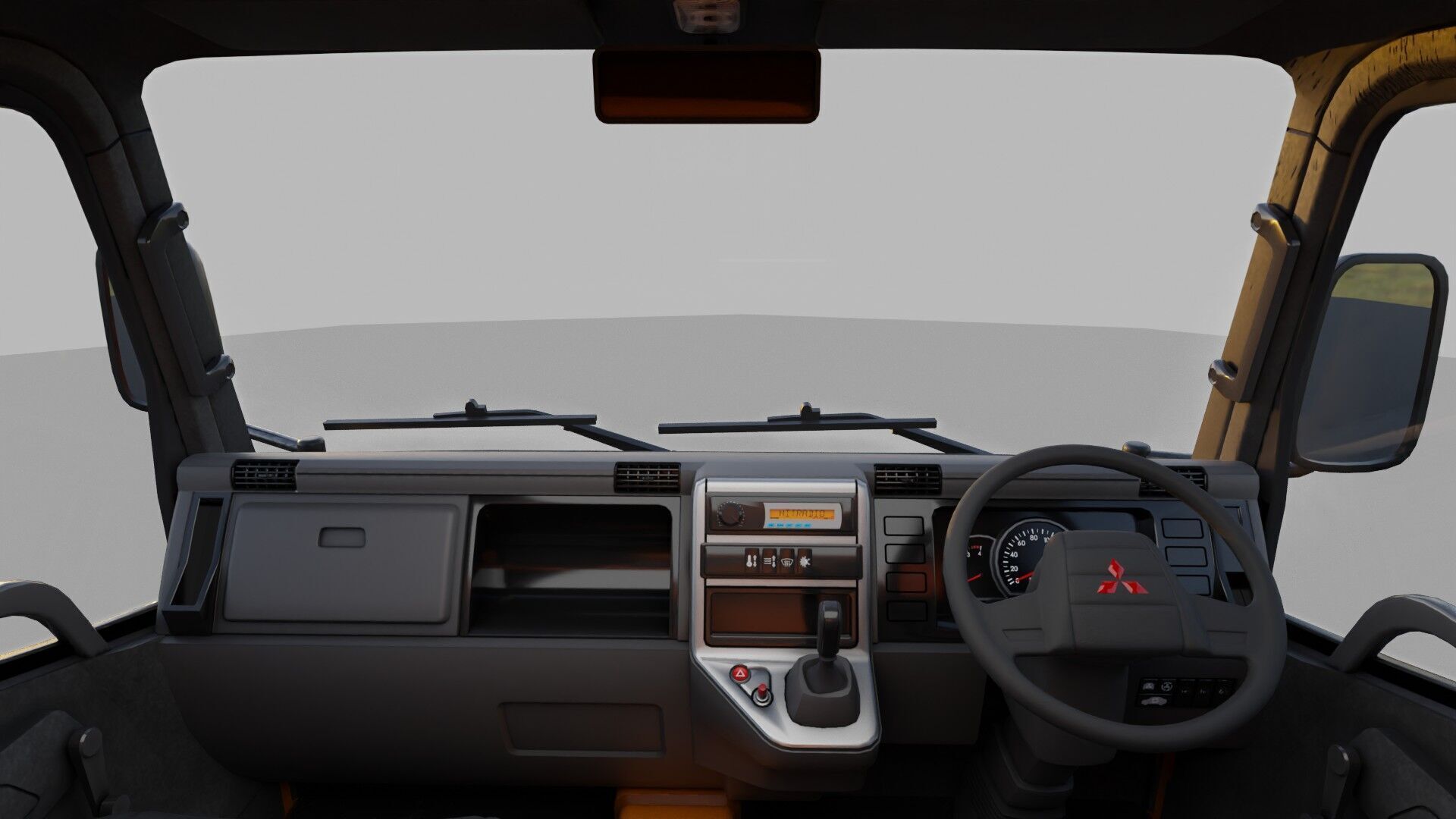 Mitsubishi fuso canter box truck 3D model_14