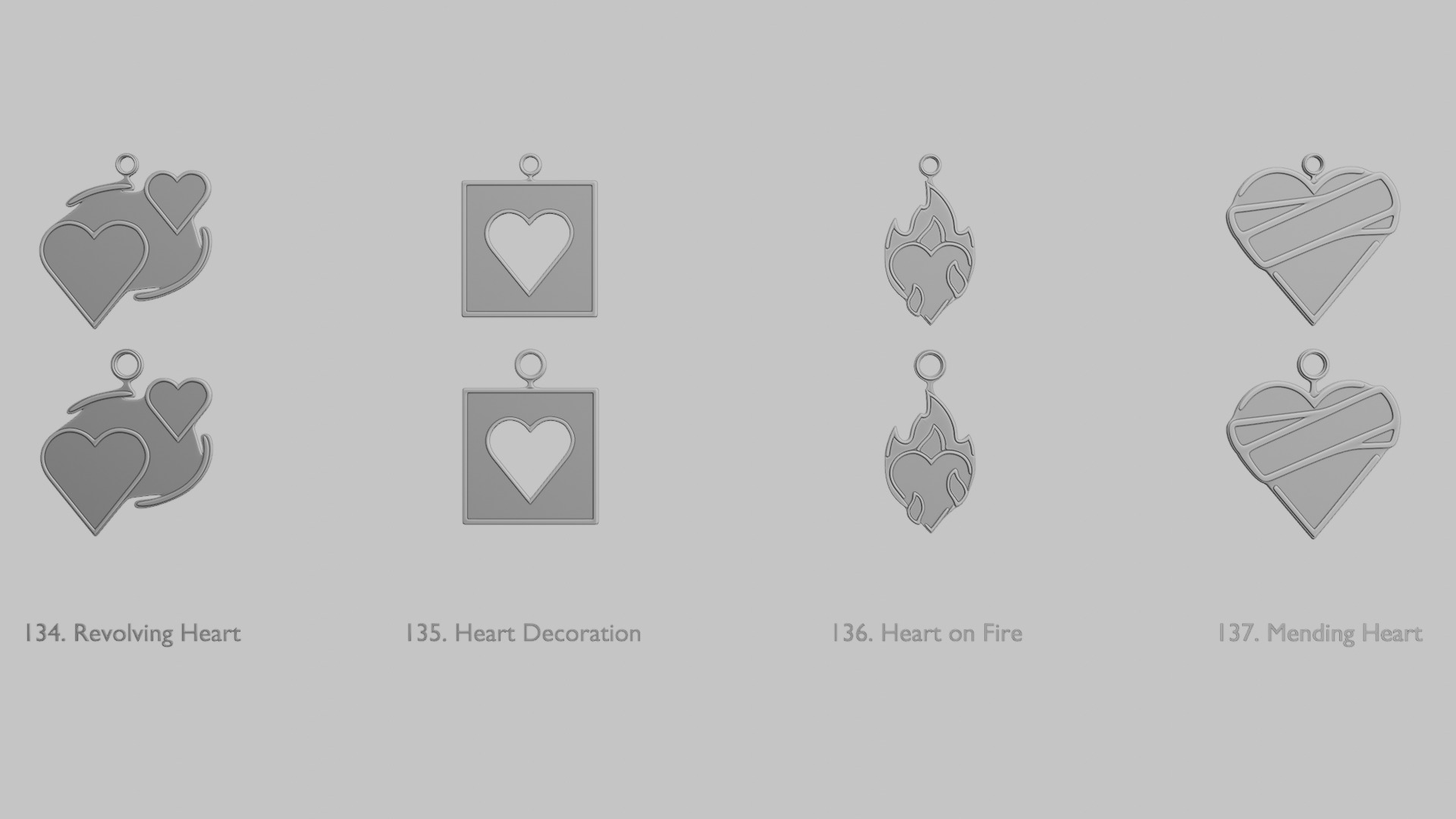 Pastel Dreams STL Pendant Collection 3D print model_15