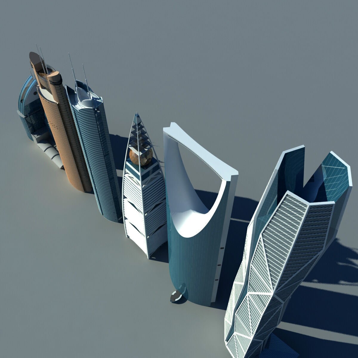 Riyadh Buildings 3D model_3