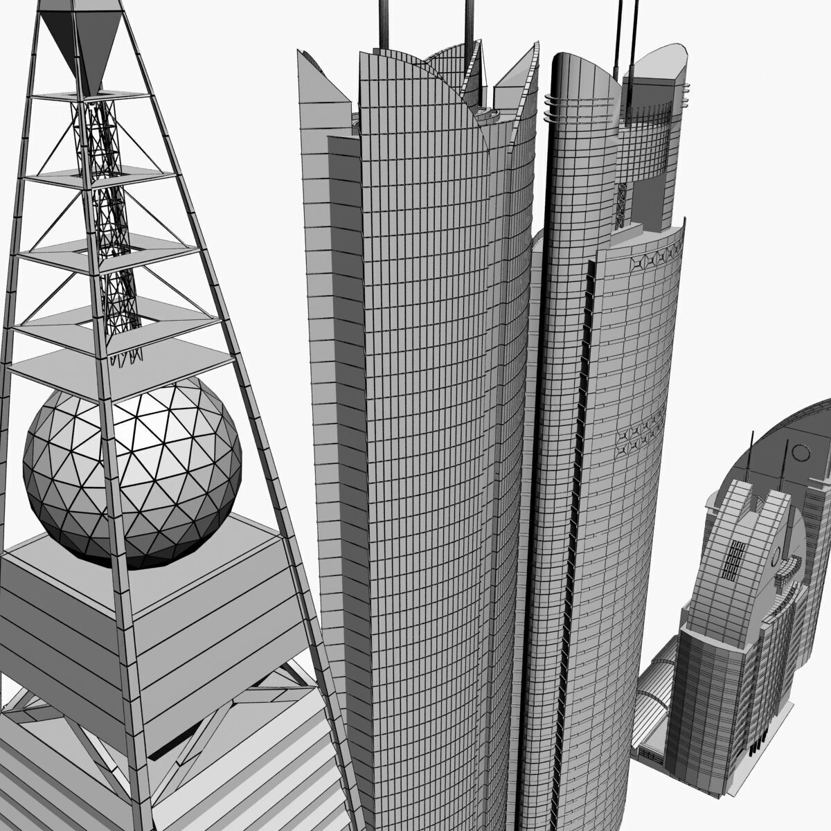 Riyadh Buildings 3D model_6