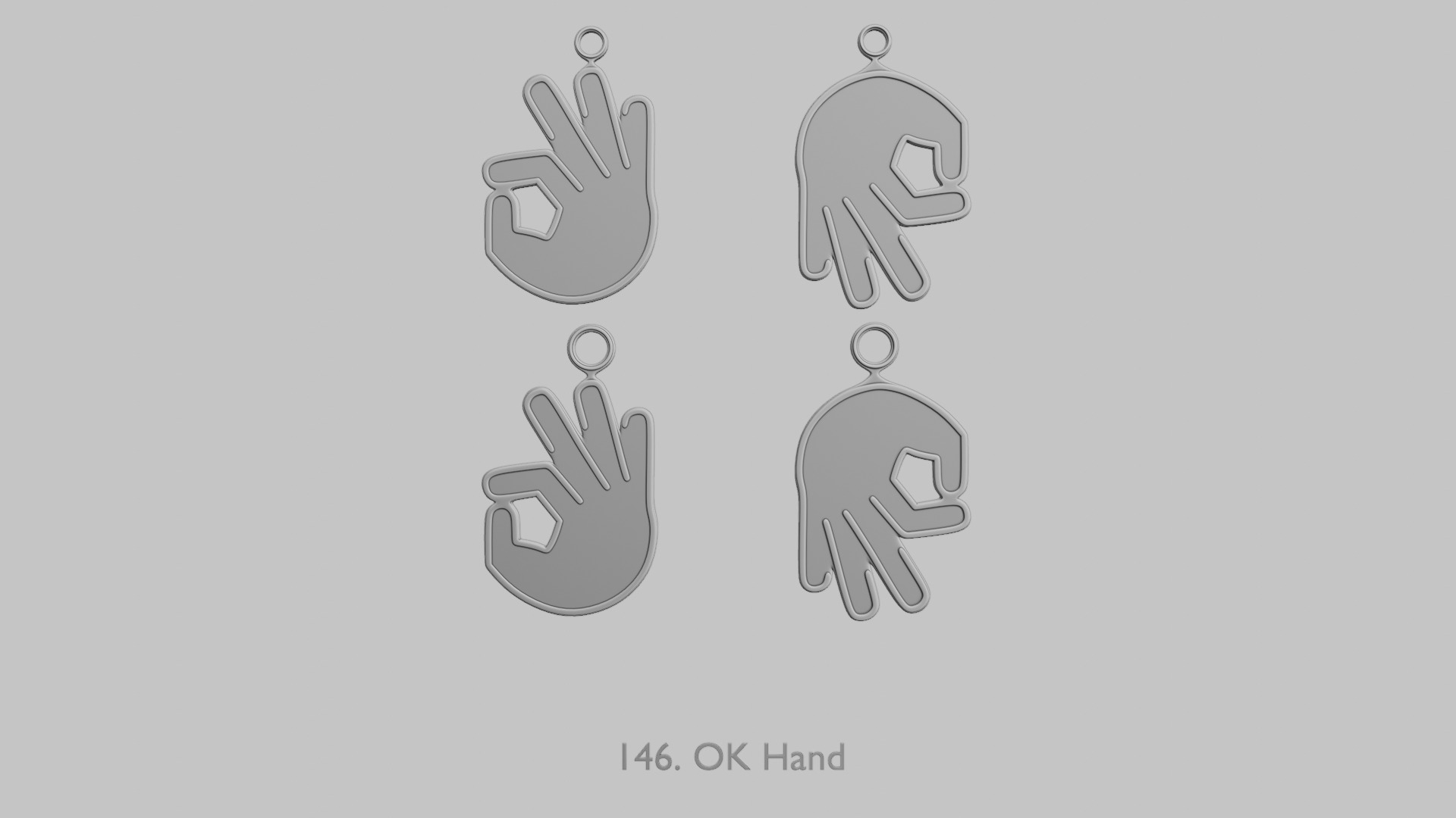 Punk Attitude STL Pendant Collection 3D print model_28