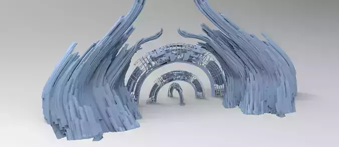 Cliff tower ring city alleyway 