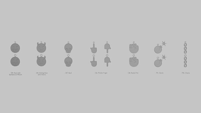 Punk Attitude Mini STL Pendant Collection 3D print model