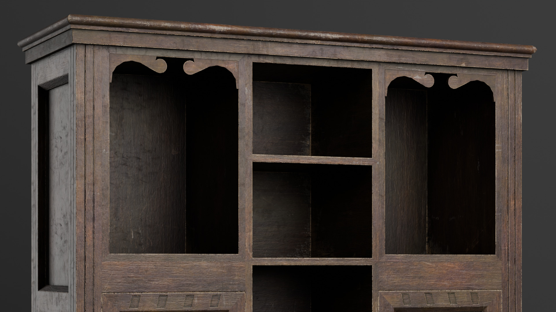 Old furniture 02 Low-poly 3D model_8