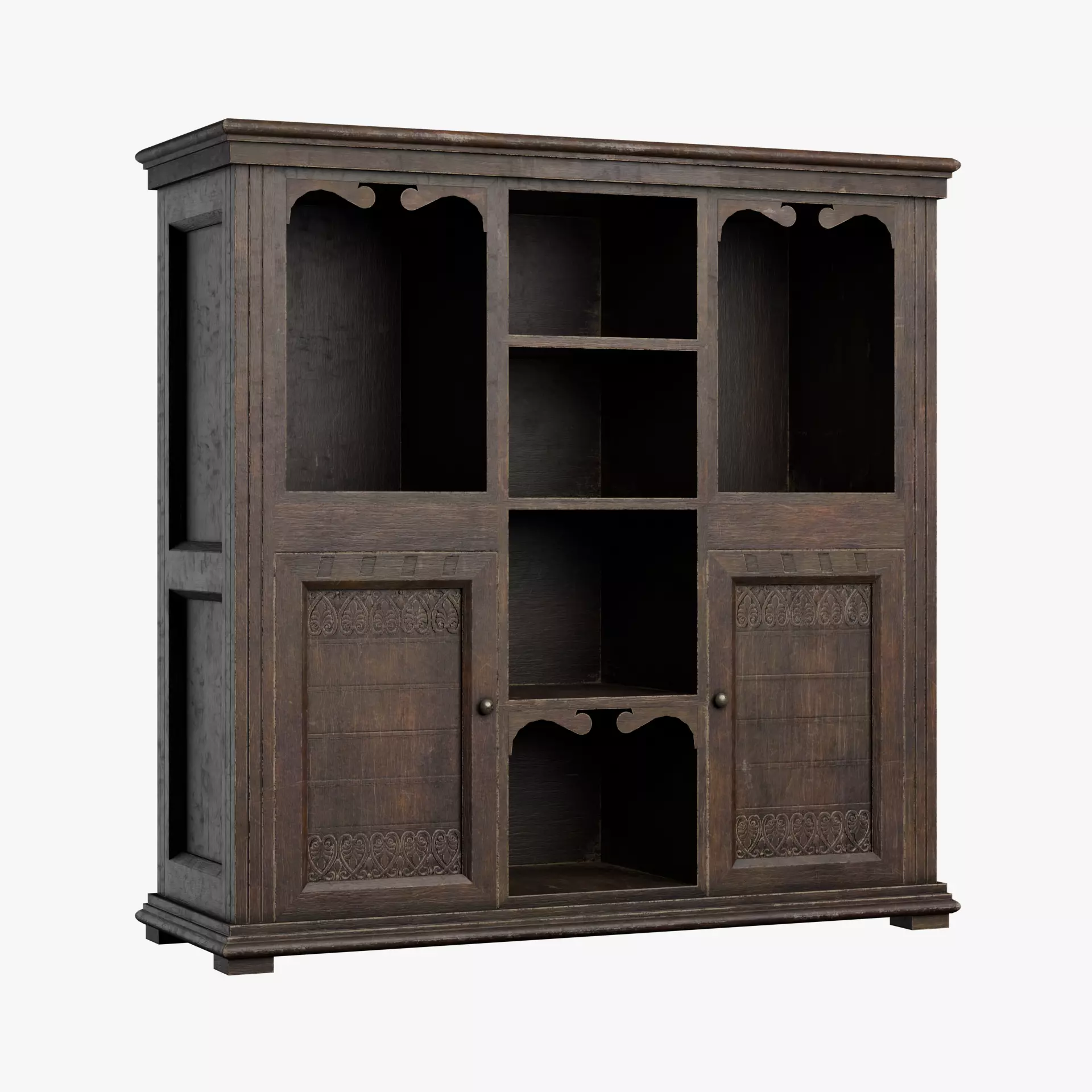 Old furniture 02 Low-poly 3D model_0