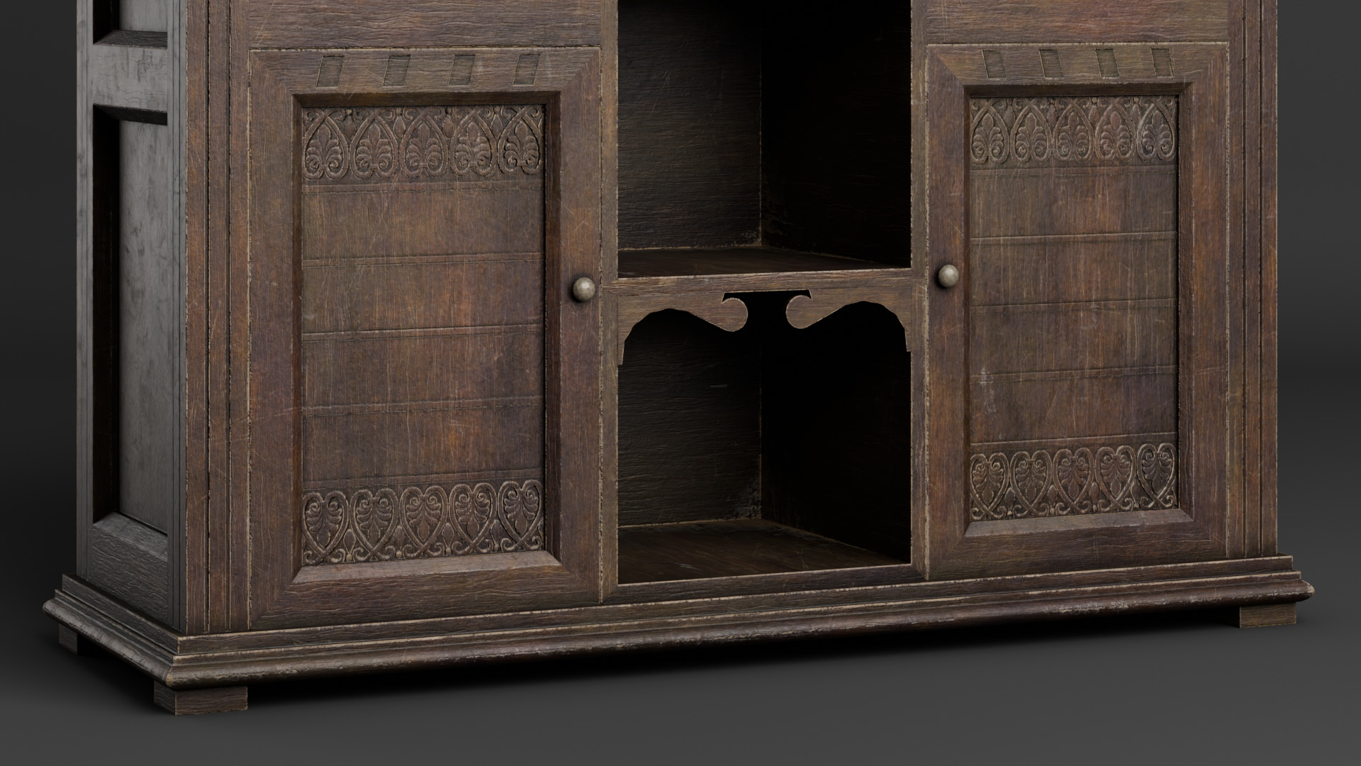 Old furniture 02 Low-poly 3D model_7