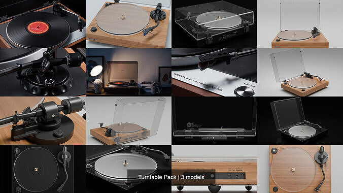 Turntable Pack 3D Model Collection