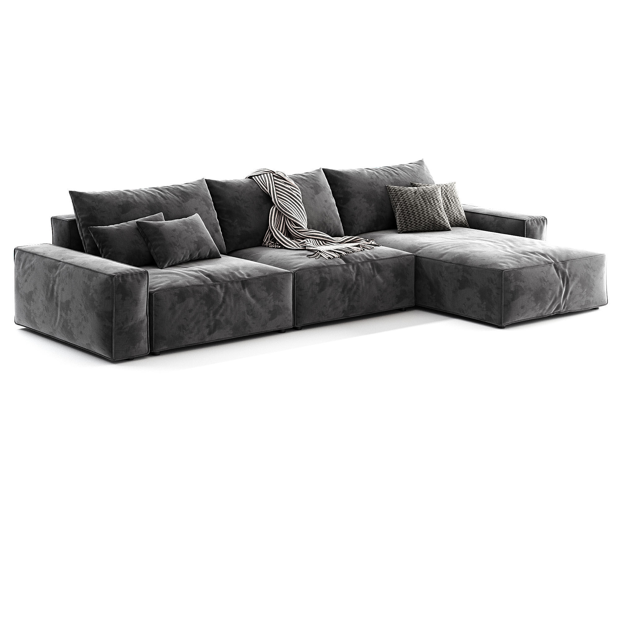 Casa Chaise Lounge Sofa 3D model_1