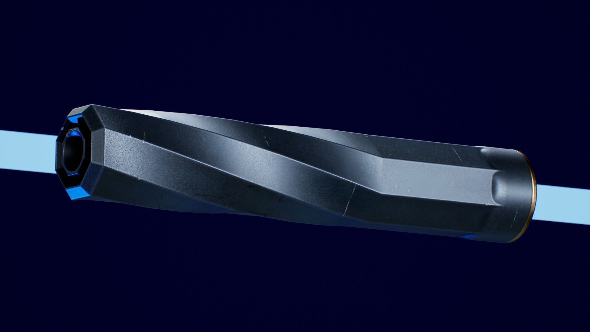Angstadt Arms RETICENT 762 Suppressor Low-poly 3D model_8