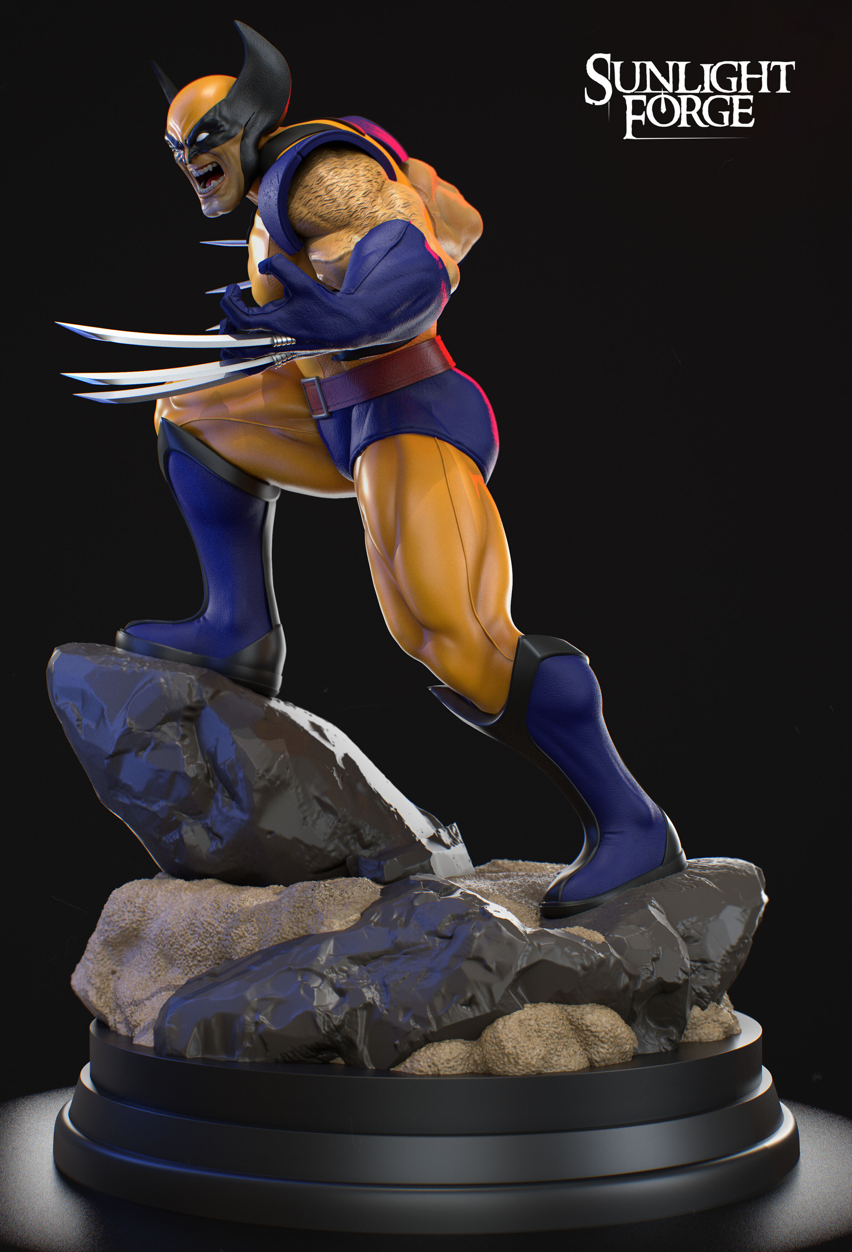 Wolverine 3D print model_3