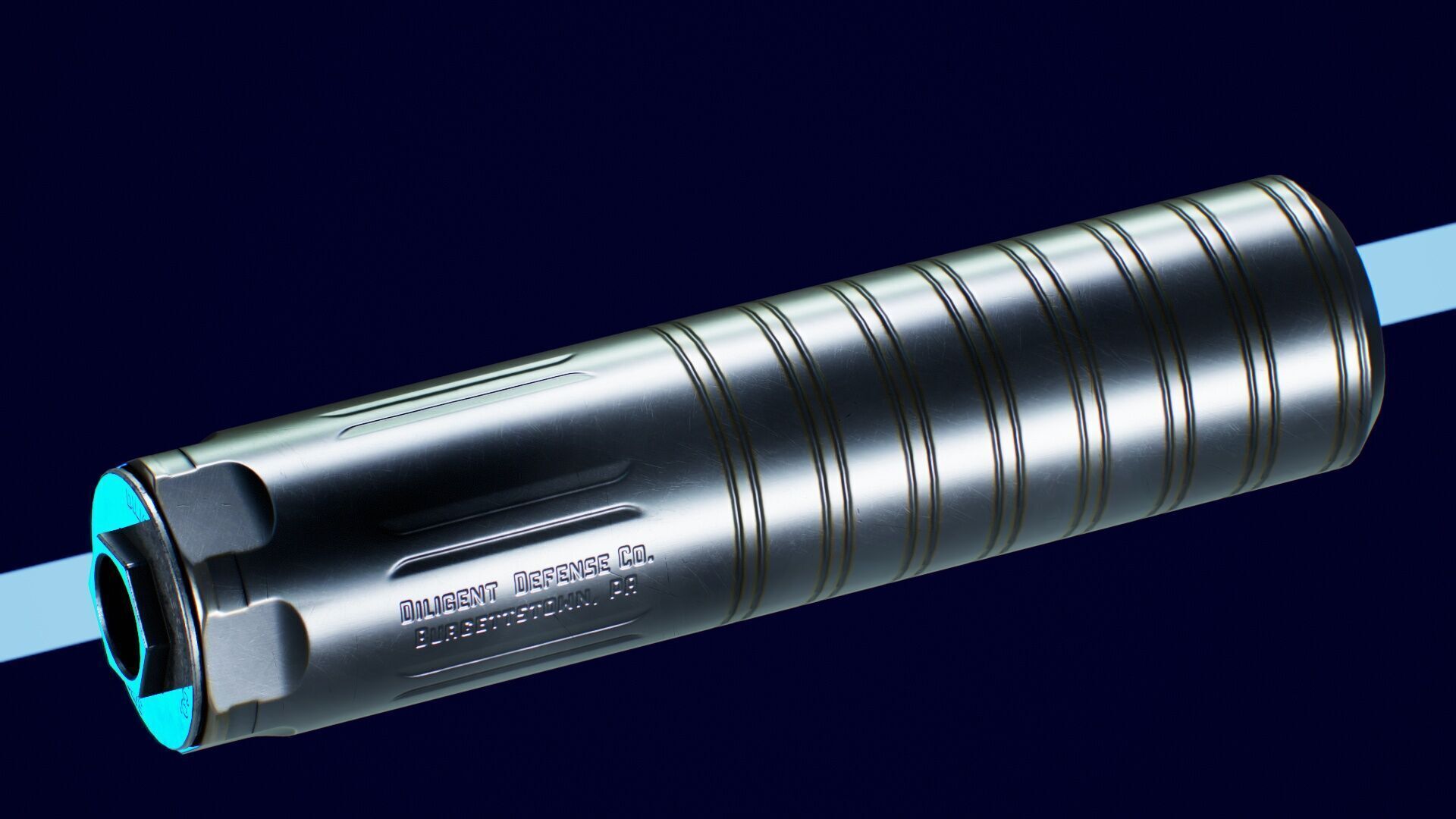 Diligent Defense Enticer S and L Low-poly 3D model_11