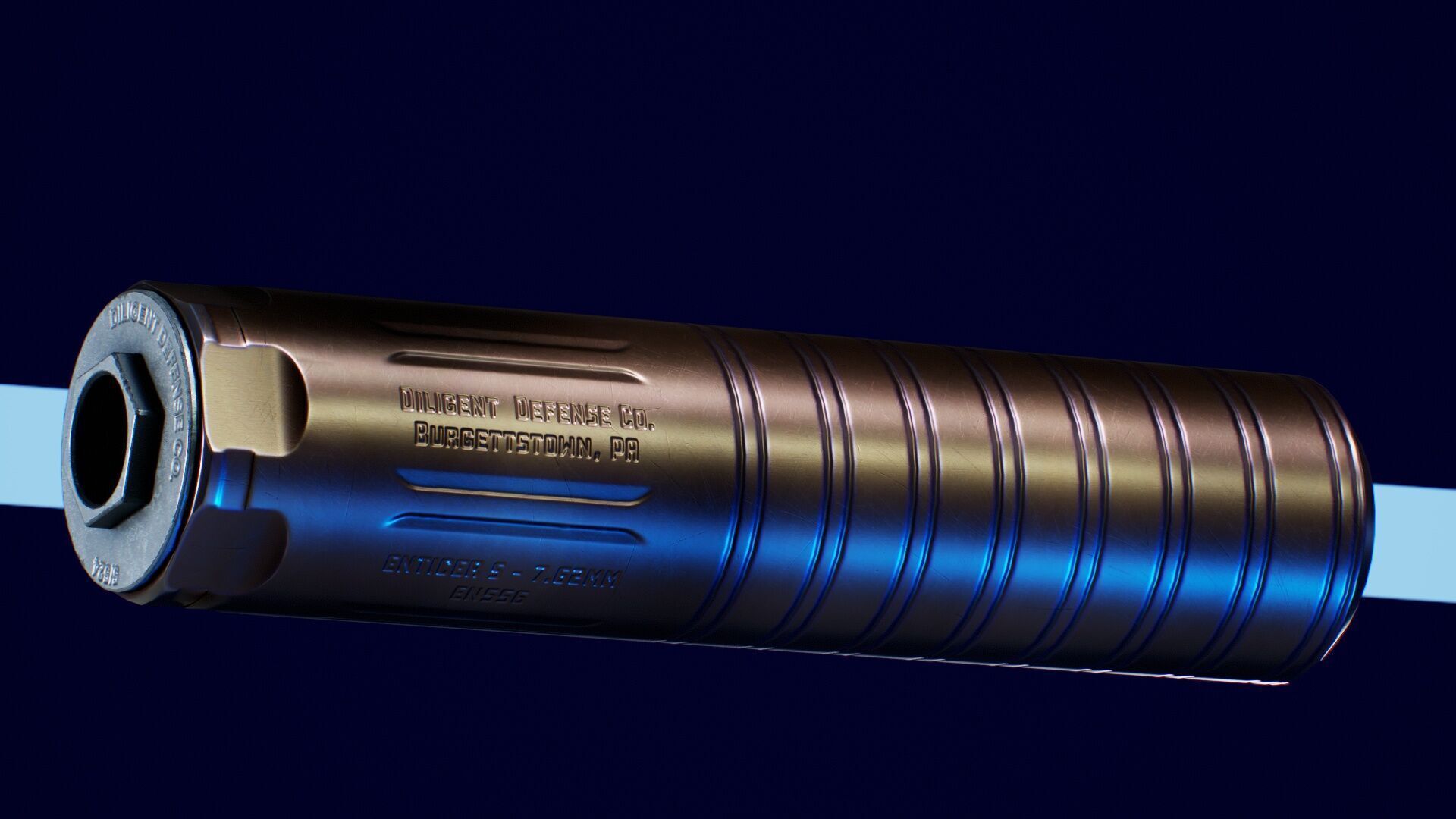 Diligent Defense Enticer S and L Low-poly 3D model_9