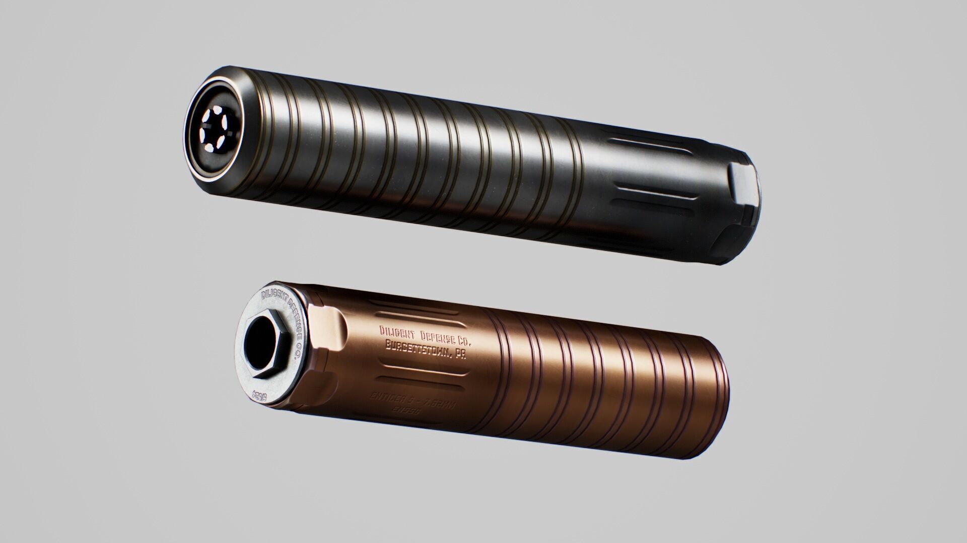 Diligent Defense Enticer S and L Low-poly 3D model_2