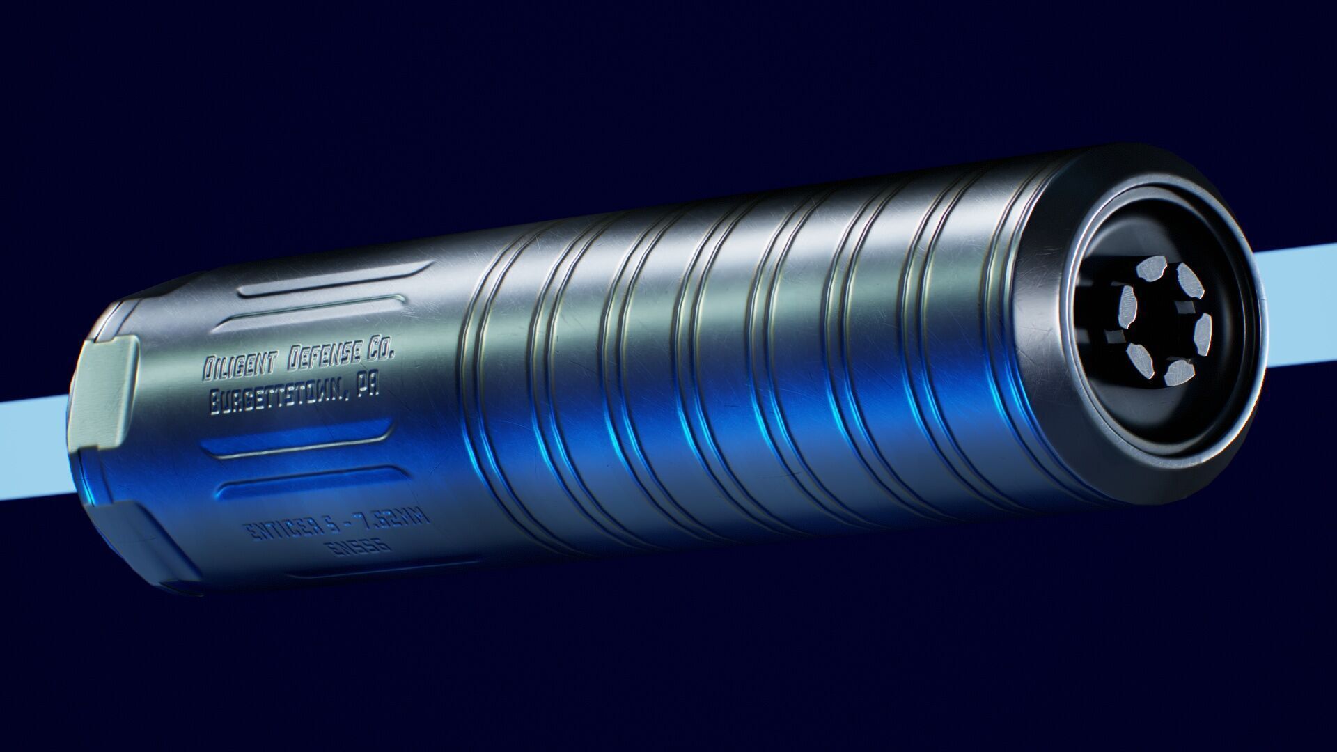 Diligent Defense Enticer S and L Low-poly 3D model_3