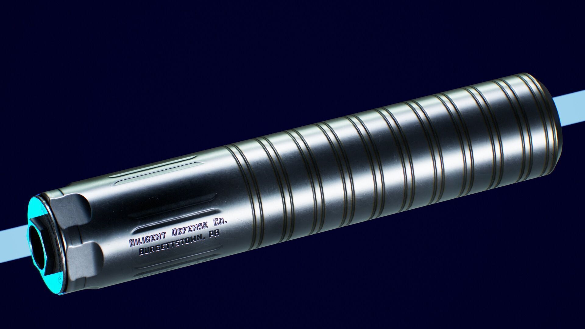 Diligent Defense Enticer S and L Low-poly 3D model_13