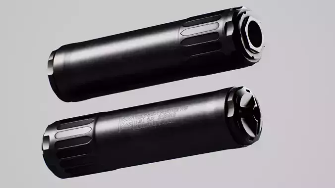 HUX Ventum 762 Suppressor Low-poly 3D model