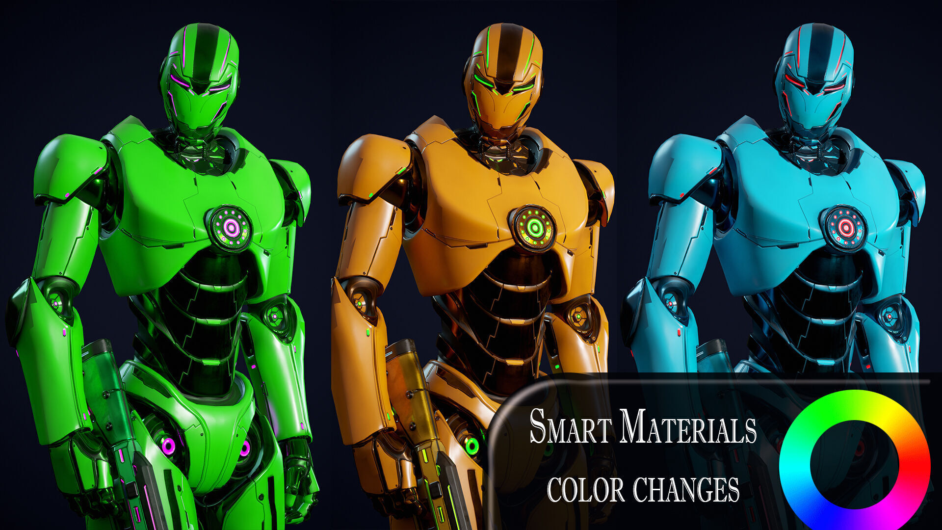 Robot 1 Low-poly 3D model_7