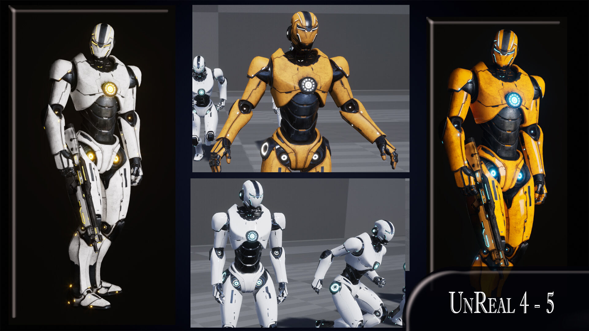 Robot 1 Low-poly 3D model_11