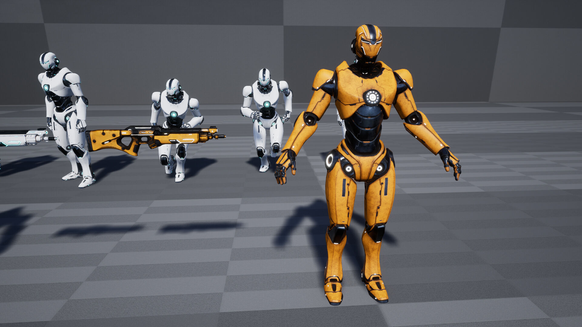 Robot 1 Low-poly 3D model_19