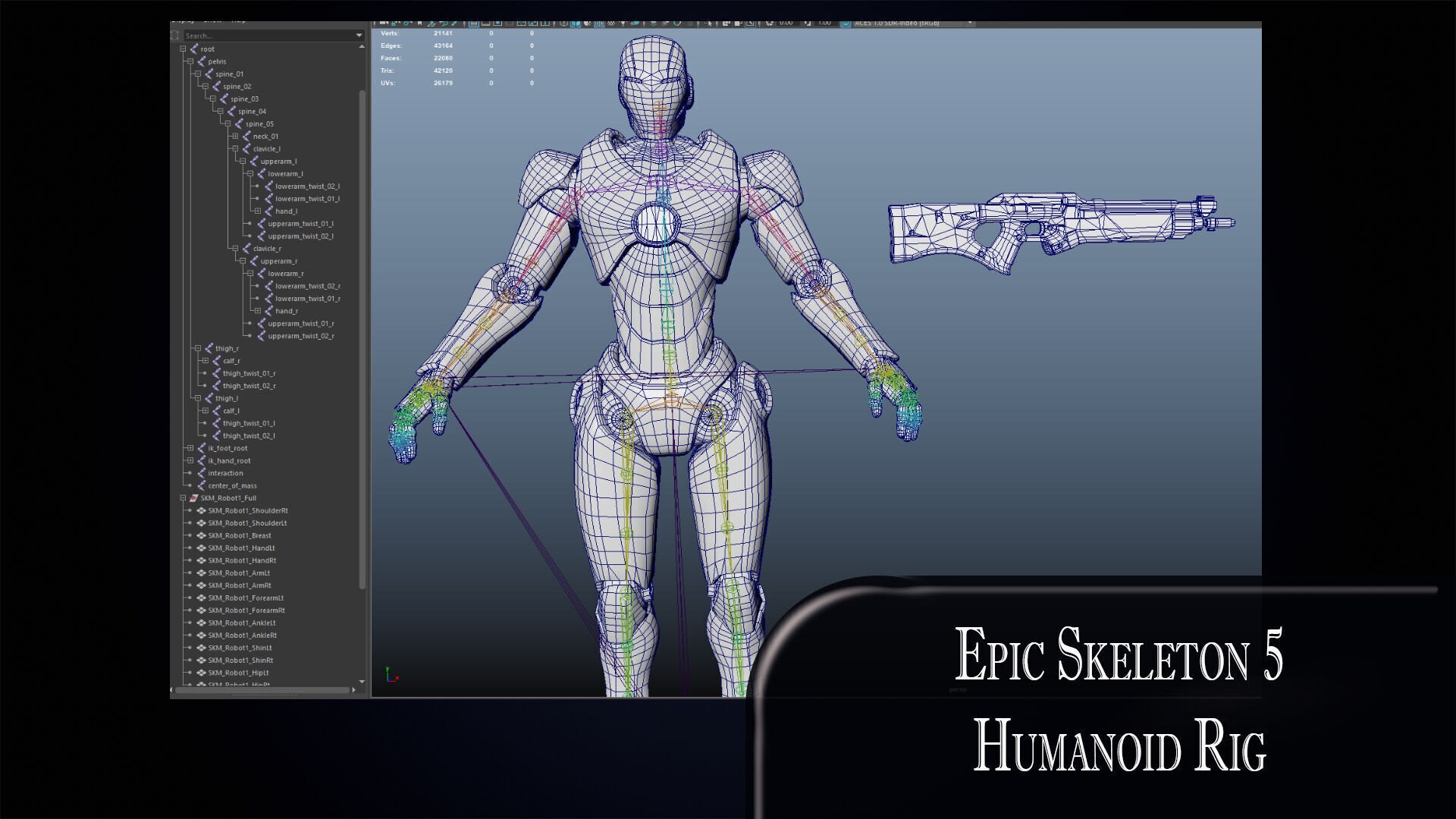 Robot 1 Low-poly 3D model_14