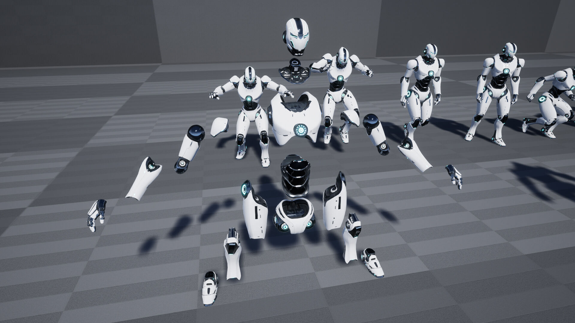 Robot 1 Low-poly 3D model_16