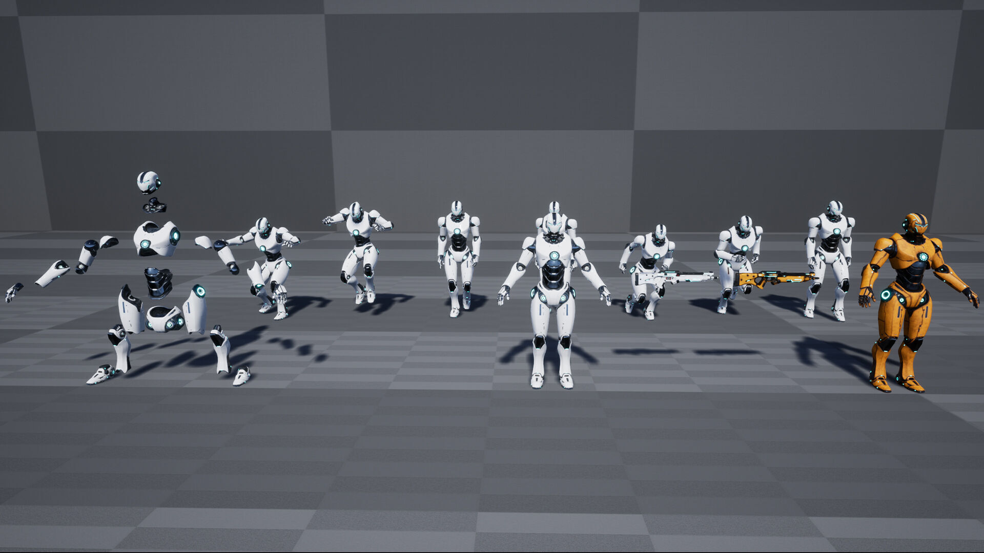 Robot 1 Low-poly 3D model_15