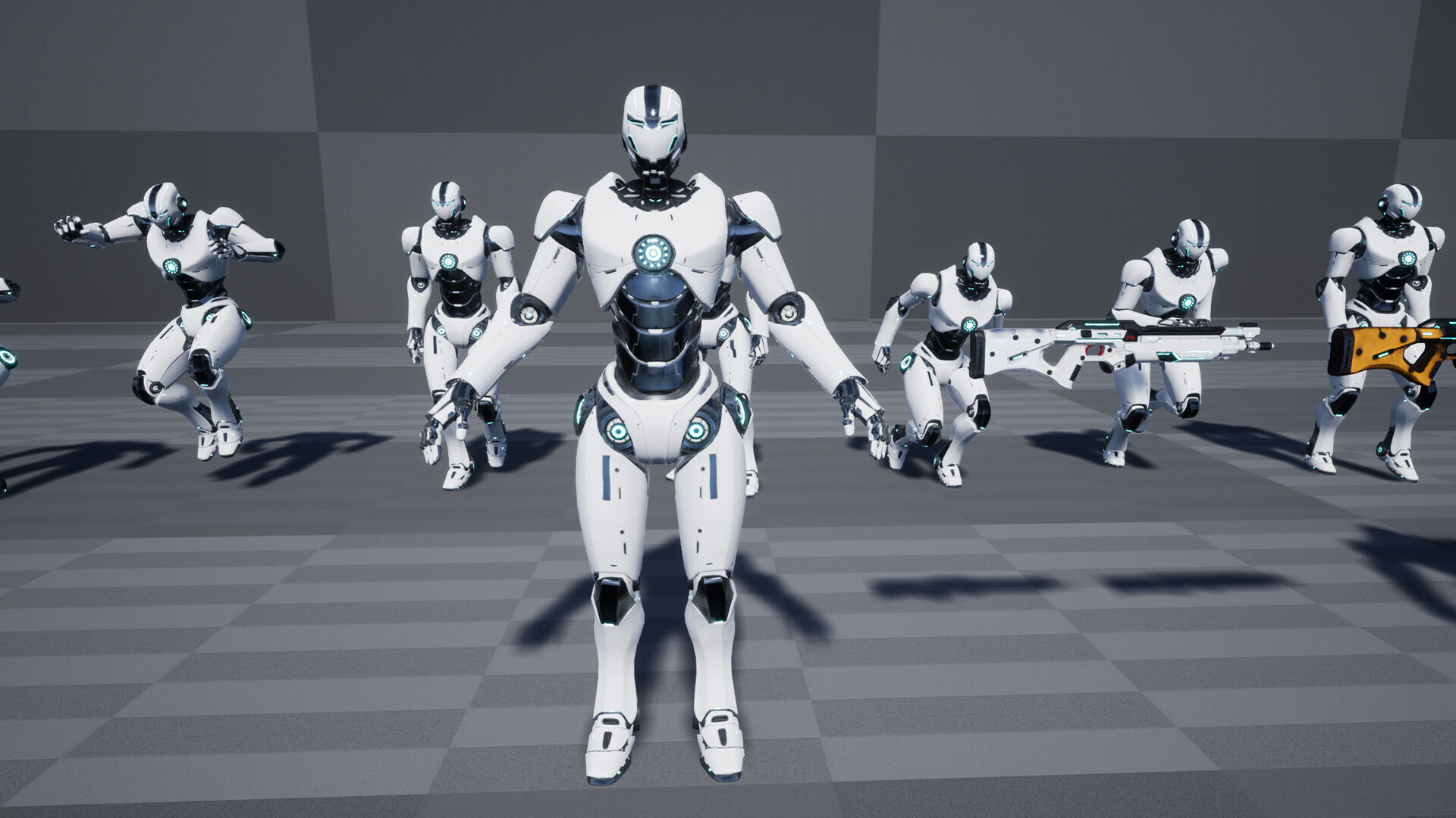 Robot 1 Low-poly 3D model_18