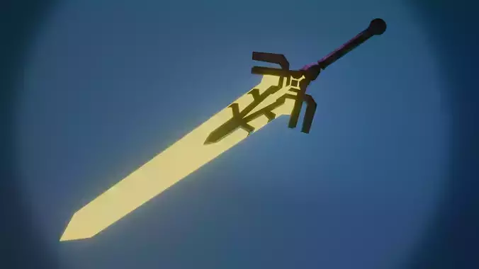 Magiks Soulsword Game-Ready 3D Asset Inspired by Marvel Rivals