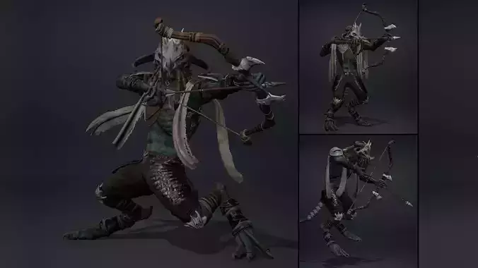 Obsidian Archer Arm1