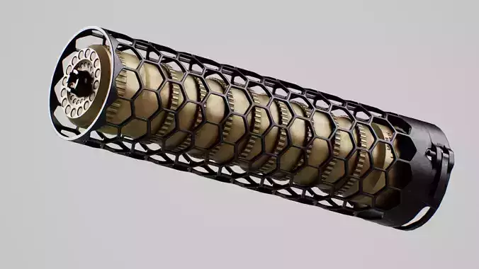 Larue Tactical SUURG LT-15 5 56 Suppressor Low-poly 3D model