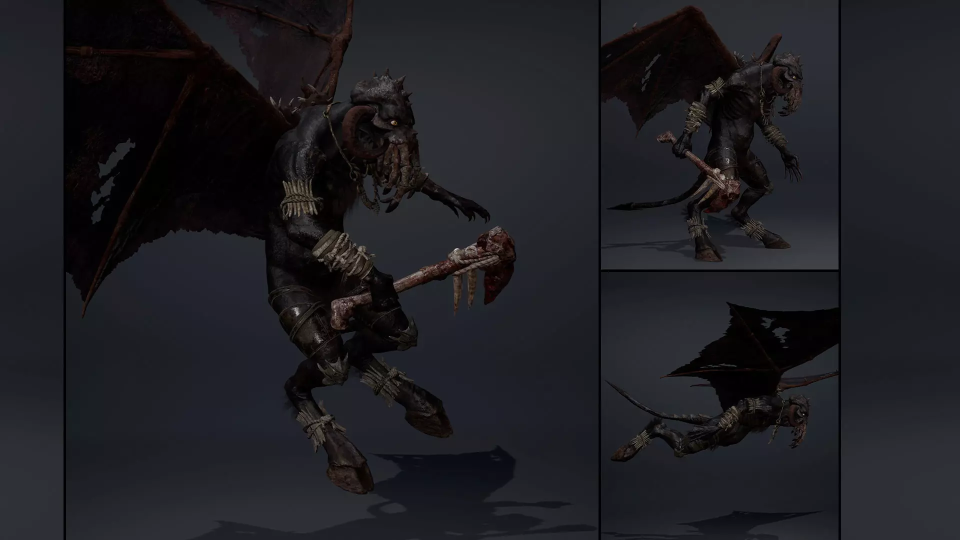 Obsidianwing Fatty Low-poly 3D model