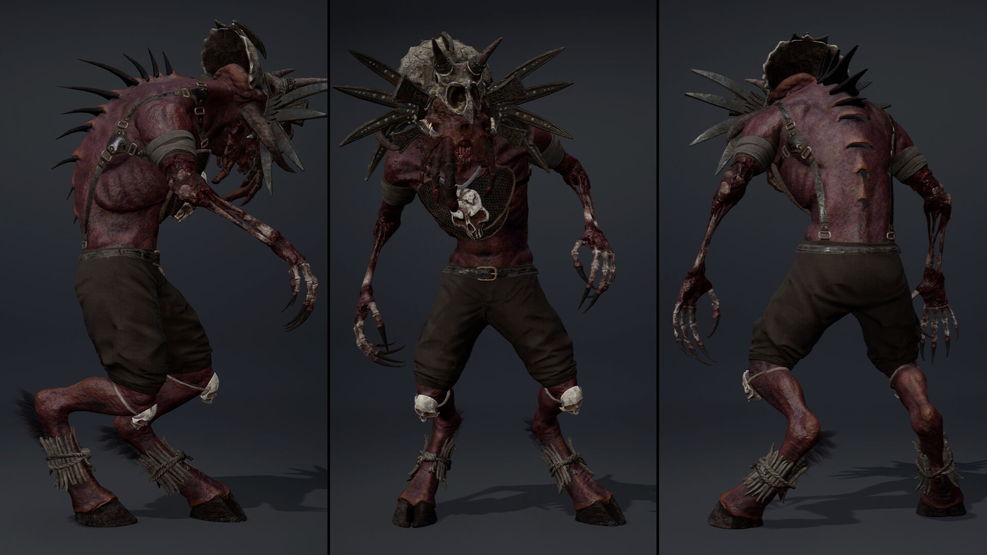 Obsidian Mage Damaged Low-poly 3D model_11