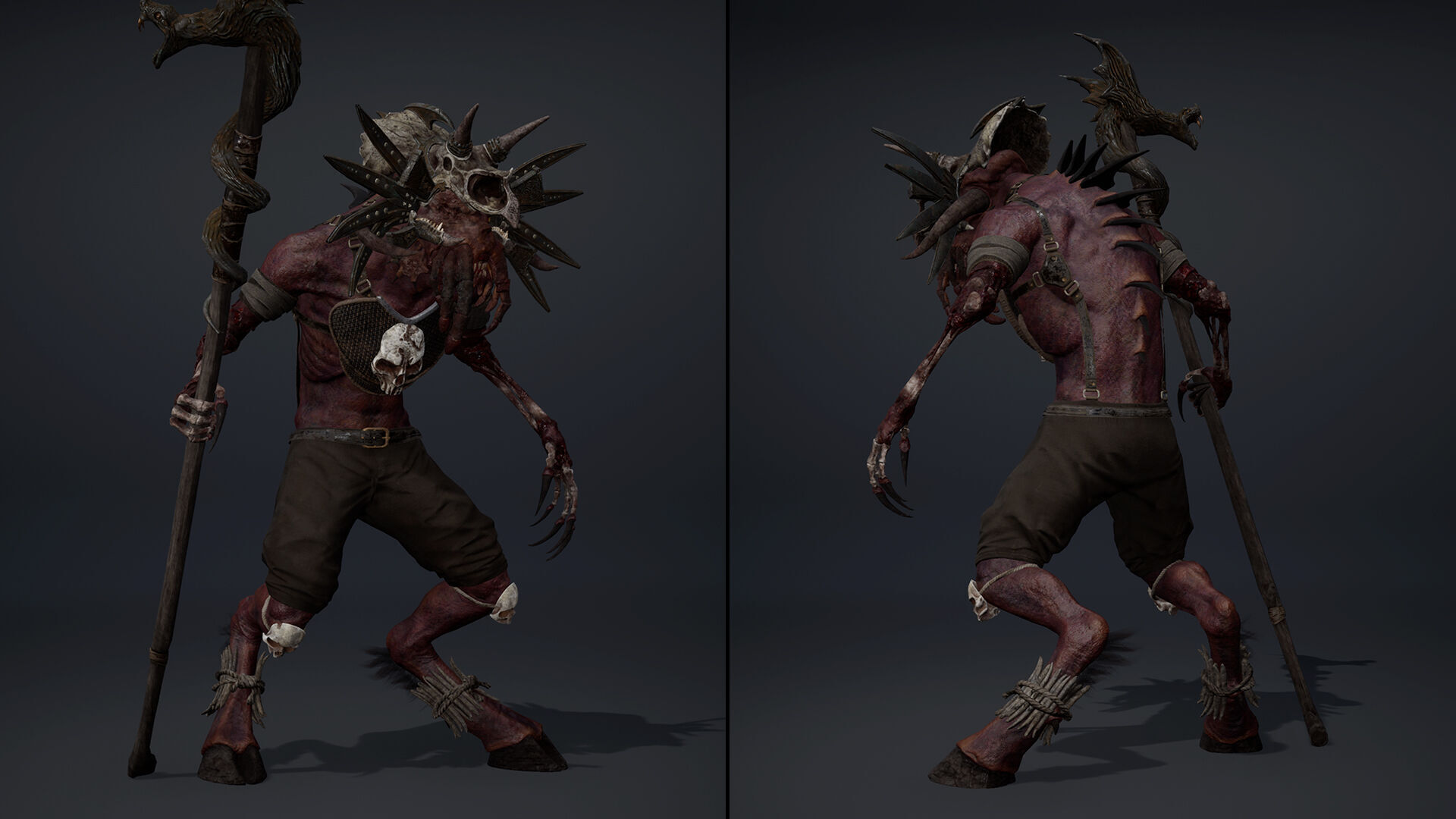 Obsidian Mage Damaged Low-poly 3D model_5