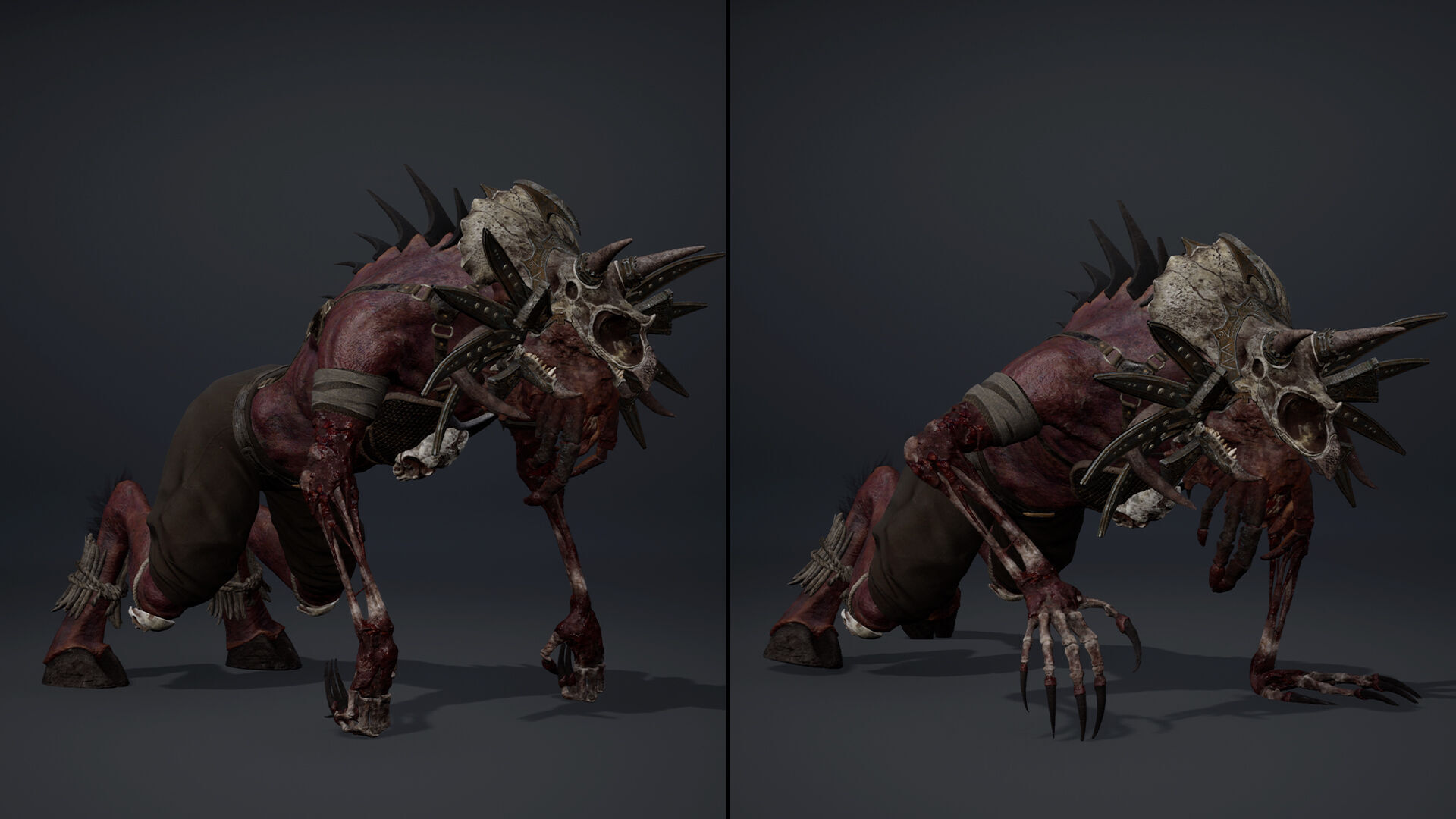 Obsidian Mage Damaged Low-poly 3D model_10