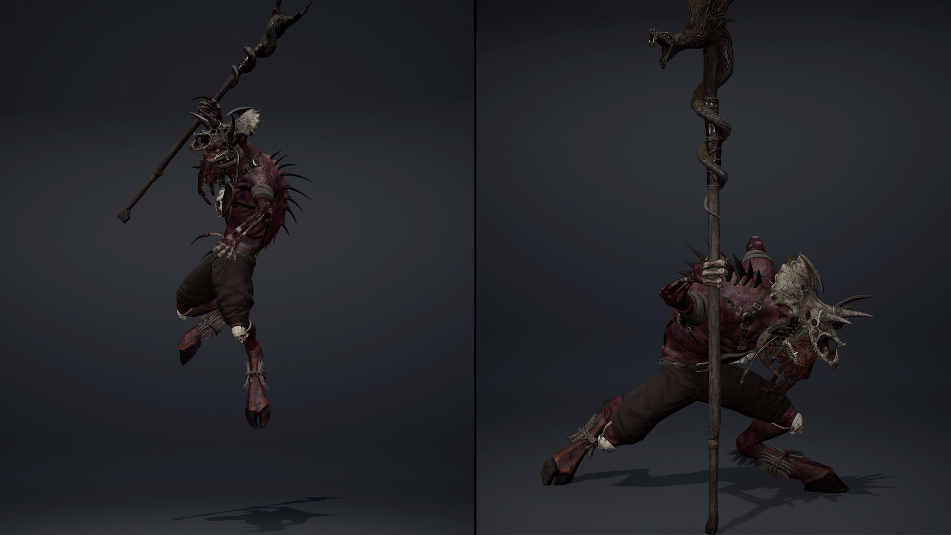 Obsidian Mage Damaged Low-poly 3D model_7