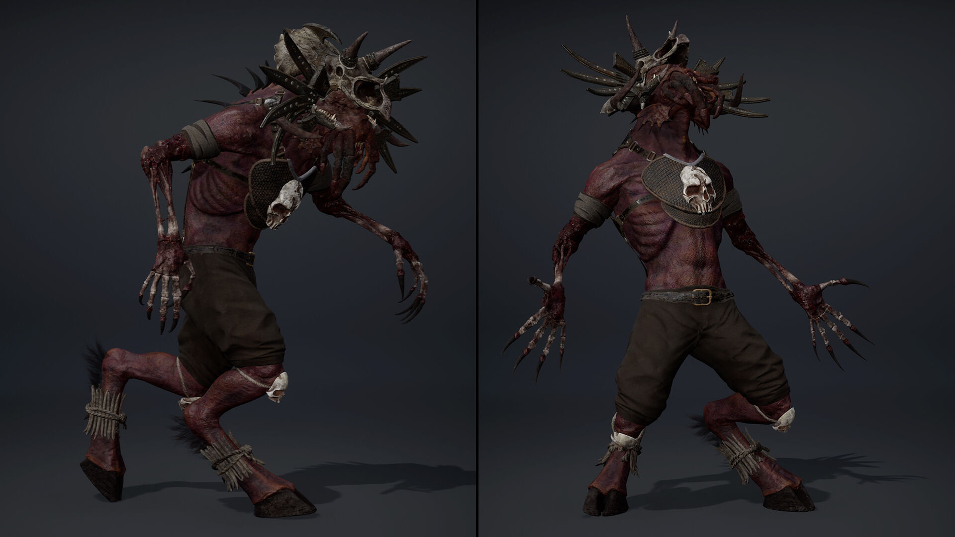 Obsidian Mage Damaged Low-poly 3D model_20