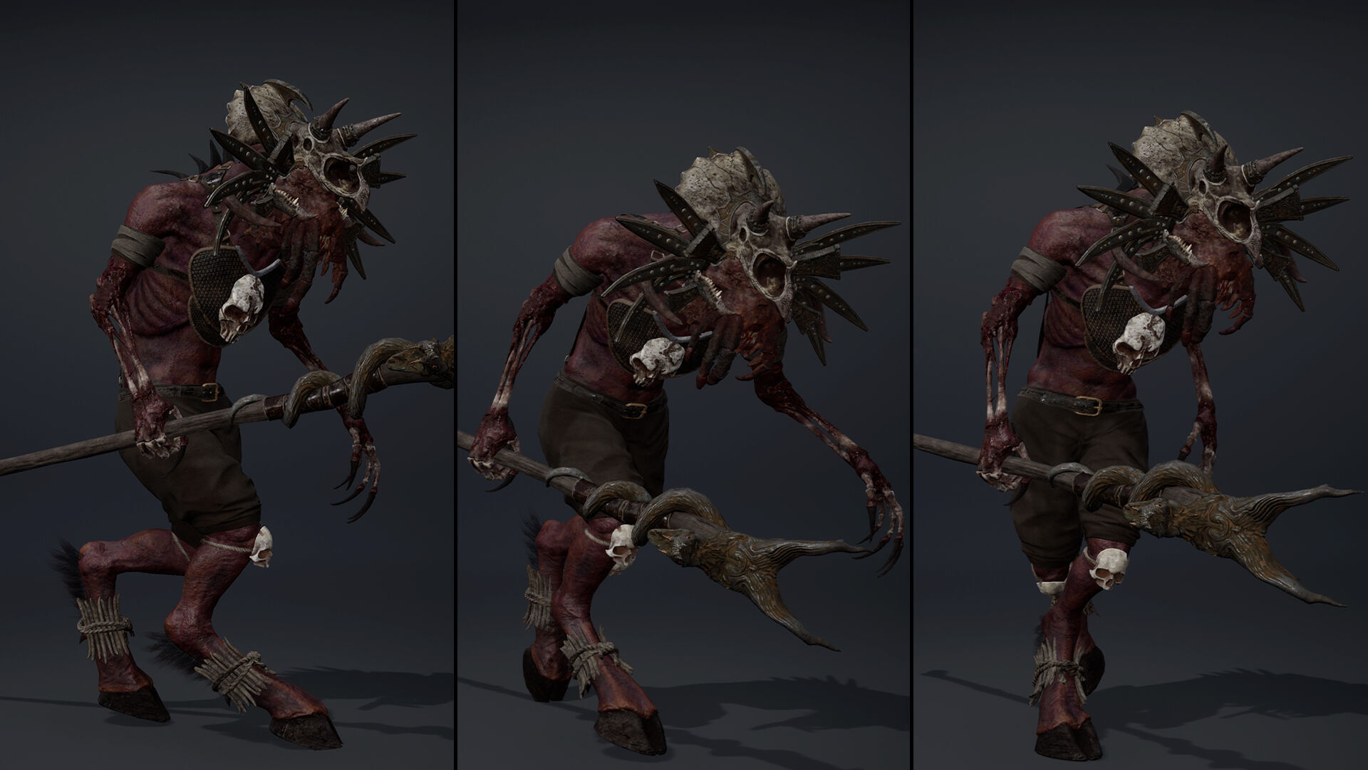 Obsidian Mage Damaged Low-poly 3D model_16